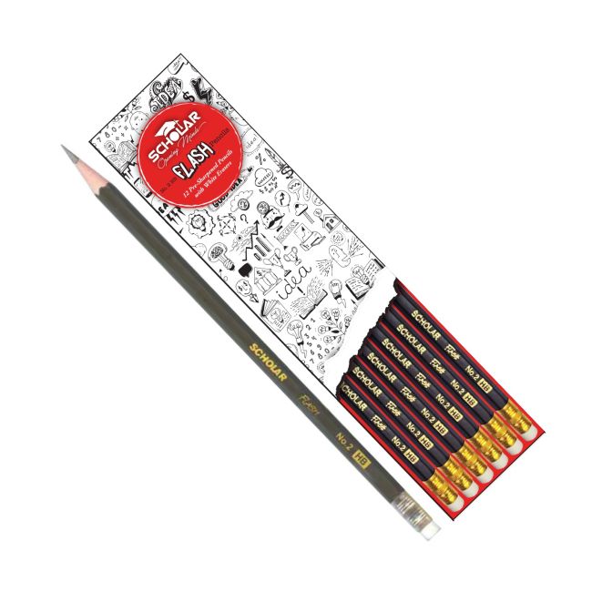 SCHOLAR FLASH 2HB SHARPENED PENCIL