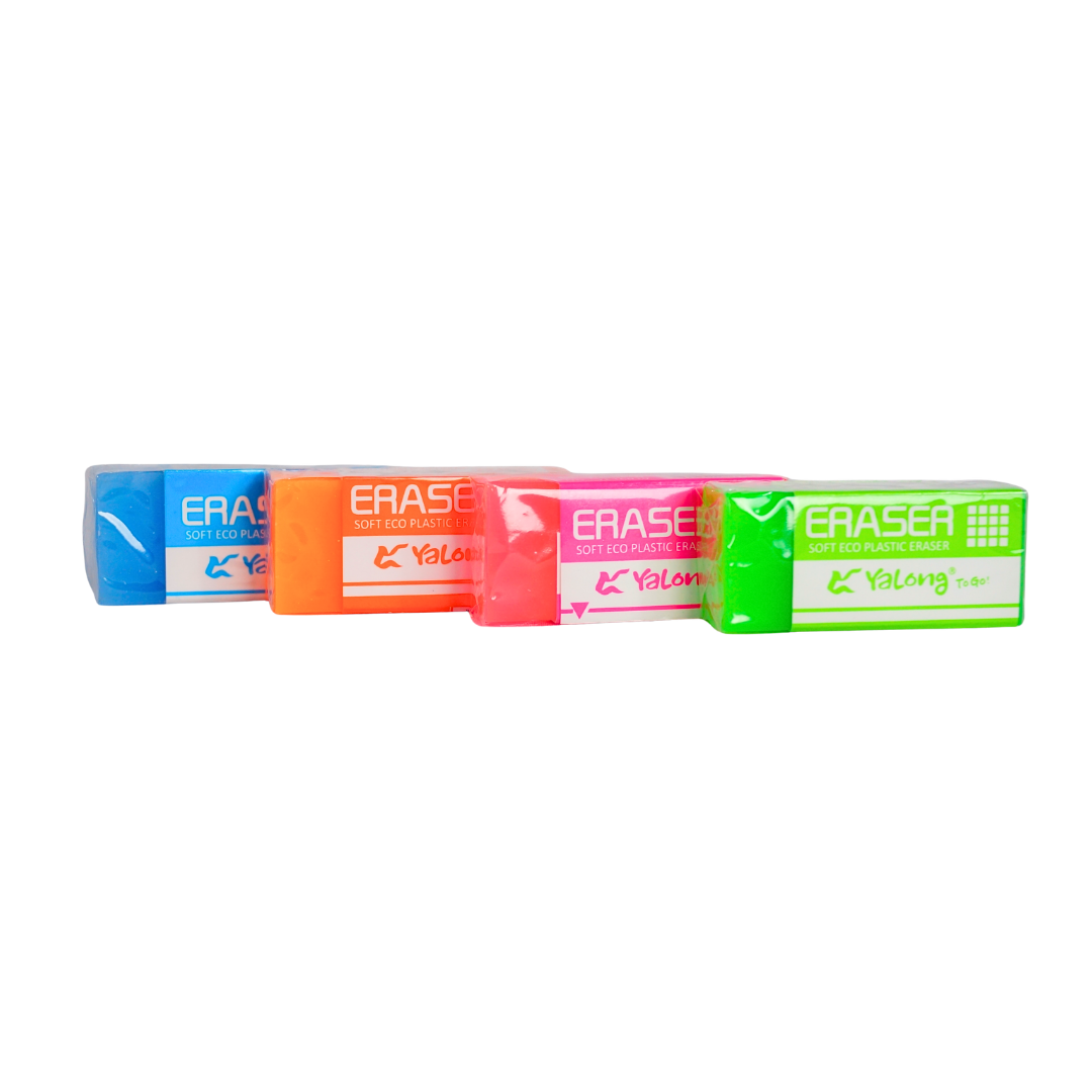 YALONG SOFT ECO PLASTIC COLORED ERASER